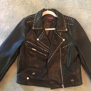NWT Vigoss Studded Faux Leather Jacket